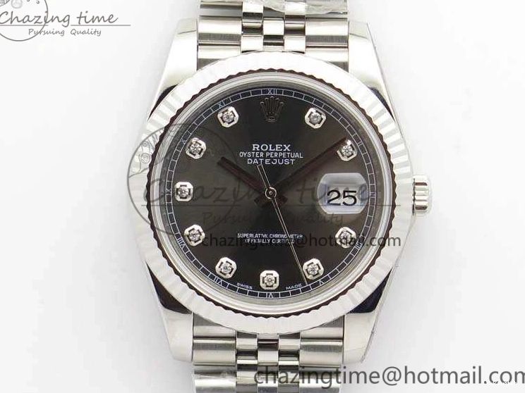 228238 Bracelet Noob Diamond Dial Edition Jubilee Best A3235 1:1 SS DateJust Gray On 0324